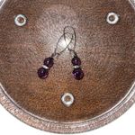 Elegant Amethyst Purple and Crystal Dangle Earrings Photo 10