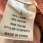 Good Luck Gem  Linen Blend Cargo Pants, Large Photo 3