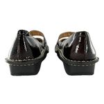 Alegria  Brown Croc Embossed Patent Leather Mary Jane Flats Size 38 Comfort Shoes Photo 4