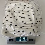 EUC RIXO women’s basketball team white cream black polka‎ dot ruffle lined dress Size XS Photo 6