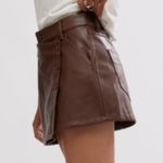 We The Free Free People Wynne Vegan Mini Skirt in Chocolate Fondant 24 Photo 3