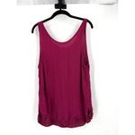 Maurice's Maurice’s beaded embellished purple tank top size 1 Large wine burgundy Photo 5