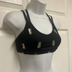 Beyond Yoga Black Strappy Pineapple Print Sports Bra Photo 5