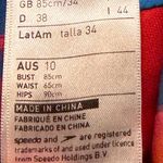 Speedo  2 Piece Bikini Twist Top Tie Back High Waist Size 34/AUS 10 EUC #7328 Photo 8