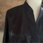 Anne Klein  Black Satin 3/4 Sleeve Tunic Top 1X Photo 4