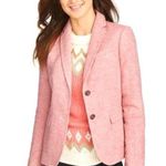 Loft Dusty Pink Tweed Blazer Wool Blend with Silk Lining Sz 6 Photo 0