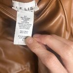 Le lis  Tan Faux Leather Mini Skirt Photo 3