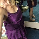 Elizabeth and James  purple silk cocktail  dr… Photo 6