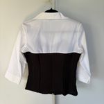 Y2K Office Siren Blouse Business Casual Corporate Goth Textured Corpcore Small Photo 2