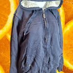 Green Tea Women's Navy Full-Zip Fleece Lined Pockets Front Long Sleeve Hoodie Photo 0