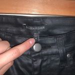 Eileen Fisher Faux Leather Skinny Jeans in Black with Organic Cotton Mix Photo 2