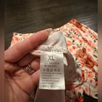 NWOT Floral Highland Cow Short Sleeve and Shorts PJ Set White Size XL Photo 3