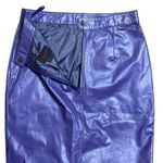 Vintage Like New Cheyenne Grape Purple 100% Leather Pencil Skirt size 13/14 Purple Photo 2