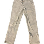 J Brand Vin Fawn Zip Ankle Jeans Army Green Zippers Size 26 Cotton Blend Photo 0