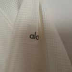 Alo Yoga  Waffle Weekend Escape Mock Neck Long Sleeve Ivory S Photo 2