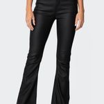 Edikted  Leather Flare Pants Photo 1