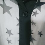Sans Souci S Grunge Sleeveless Black White Stars Long Top Photo 5