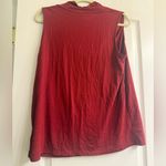 Torrid  Studio Tissue Jersey Drape Neck Dark Red Fall Tank Top Tee - size 1 Photo 5