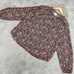 st. john's bay St John’s Bay Multi Floral Long Sleeve Button Down Shirt Cotton Blend Size 2X Photo 1