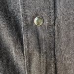 Ralph Lauren NWT, Lauren  Western Long Sleeve Black Denim Pearl Snap Shirt, Sz M Photo 8