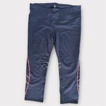 GapFit Black Capri Leggings with Coral Accent Lines (1040) Photo 6