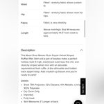 Moon River Velvet skirt NEW Photo 4