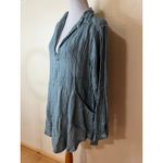 CP Shades Teton Tunic Top 100% linen blue lightweight SMALL Photo 2