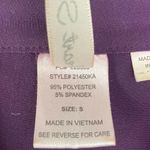 Heart soul  Sleeveless Ruffle V-Neck Blouse Shirt Purple Small Photo 5