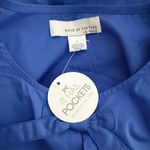 BAND OF THE FREE | Lapis Blue Babydoll Dress Bow Front Puffed Sleeves | Small Photo 5