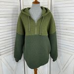 PINK - Victoria's Secret Pink by Victorias Secret Half Zip Varsity Half Zip Hoodie Jacket Green Medium Photo 1