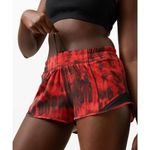 Lululemon Hotty Hot Short II 2.5" Game Day Red Black Size 10 Photo 3