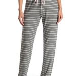 P.J. Salvage ππ Pajama Pants ~ Striped Print Heather Grey Medium M NWT Photo 0