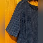 Lands' End Lands’ End Short Sleeve Blue Triangle Print Sheath Dress w/ Front Pockets Size 8 Photo 6