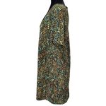 ZARA  Ditsy Floral Textured Knit Mini Dress V Neck Boho Retro Size Small Photo 3