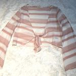 These Three Boutique Millibon USA striped tie front long sleeve blouse Photo 0