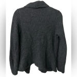 Revolve Elena Solano 100% Pure Cashmere Dark Grey Button Sweater Longsleeve Size L Photo 1