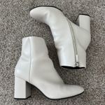 White ankle boots Size 8.5 Photo 0