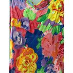 Jams World Vintage Hula Moon by Splendor Multicolor Floral Midi Dress Size Large Photo 9