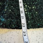 Milly  Emerald Green Sequin Tank Top Sleeveless Party Holiday Evening Small Photo 4