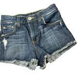 NEW Carmar Women's High Rise Cutoff Denim Jean Shorts Medium‎ Wash Distressed 23 Blue Photo 0