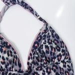 Zingara Cheetah Print Halter One Piece Swimsuit Black Size M Photo 4