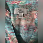 kim rogers  Sleeveless Top in Aqua and Pink Photo 6