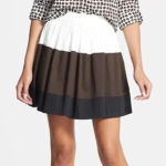 Kate Spade  Colorblock Coreen Skirt Rio De Janeiro Full Skirt MSRP $298 Size 4 Photo 0