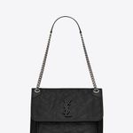 YSL Niki Medium Chain Bag- Navy Photo 11