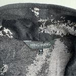 Ming Wang  Black Grey Cardigan Sweater Size Medium Photo 2
