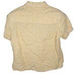C&C California  Short sleeve Gingham Yellow/White Button Front Collared Shirt XS Photo 1