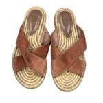 Joie  Women's Ianna Espadrille Velvet Sandal Shoes Vintage Rose Photo 1