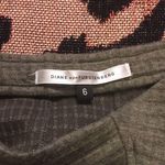 Diane Von Furstenberg Vtg Y2K DVF  Magdelena green stretch knit pencil work skirt Photo 3