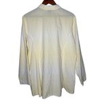 Habitat  Button up yellow and white ombre‎ and striped Shirt Sz L Photo 1