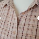 Calvin Klein Plaid Button-up Women's Over-sized Collard Shirt - Size L Photo 11